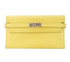 Hermes Kelly Wallet, &pound;1,400, Accessories, Yellow, Leather, Front view